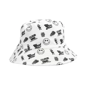 Cloud Nine White Bucket Hat Monogram