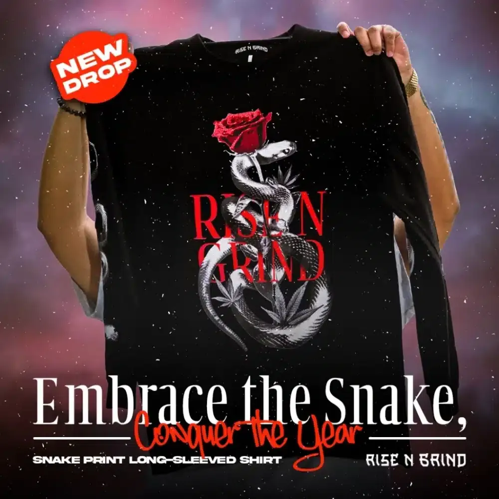 Rise and Grind Tee Long Sleeved Black